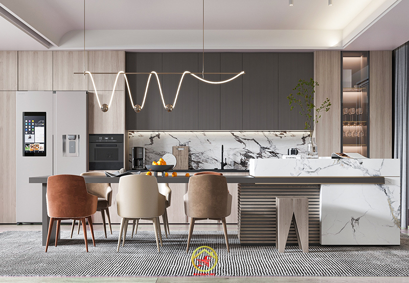 TỦ BẾP MDF AN CƯỜNG-01